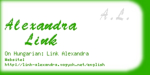 alexandra link business card